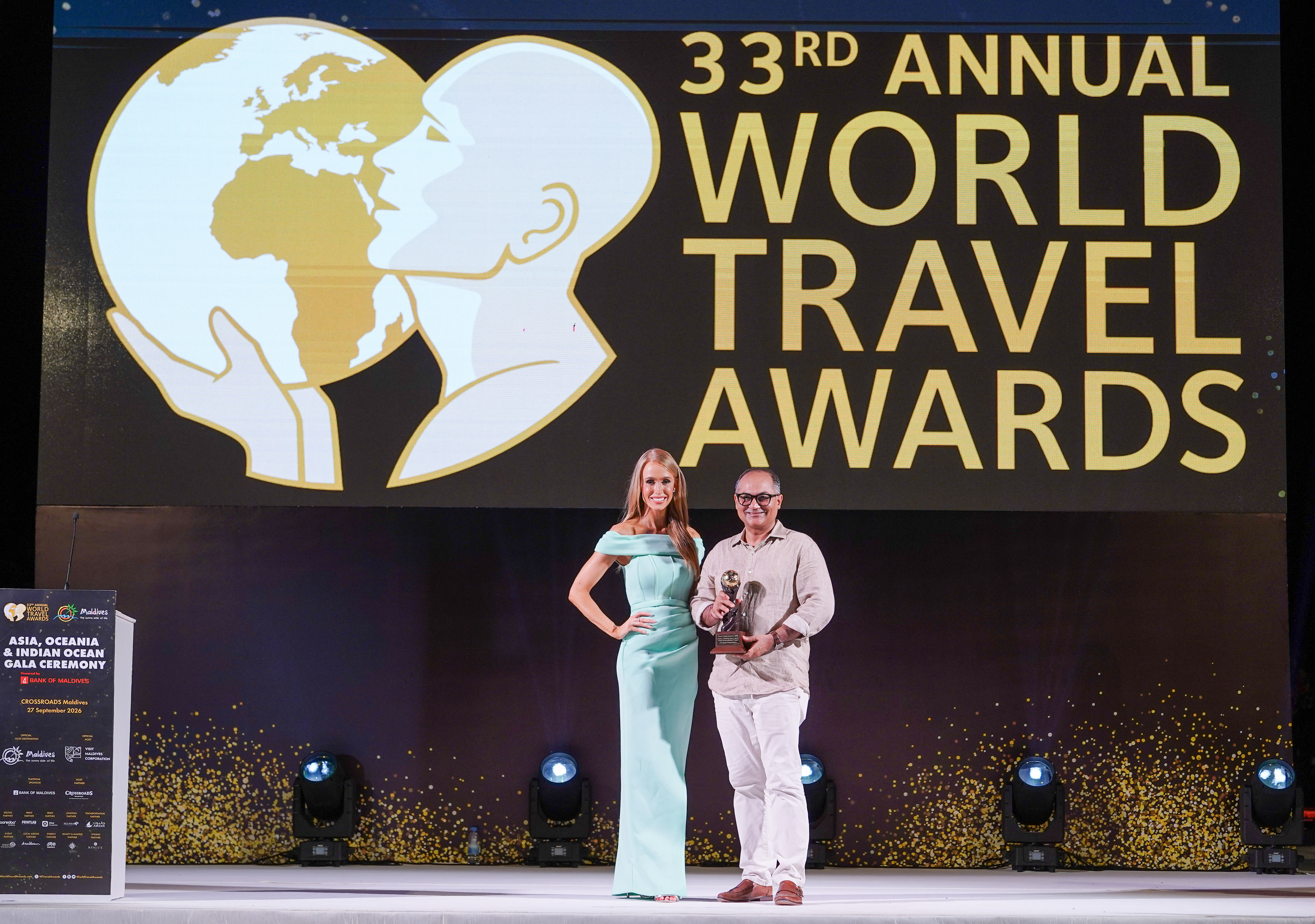 Mr. Barun Jolly accepting one of the awards