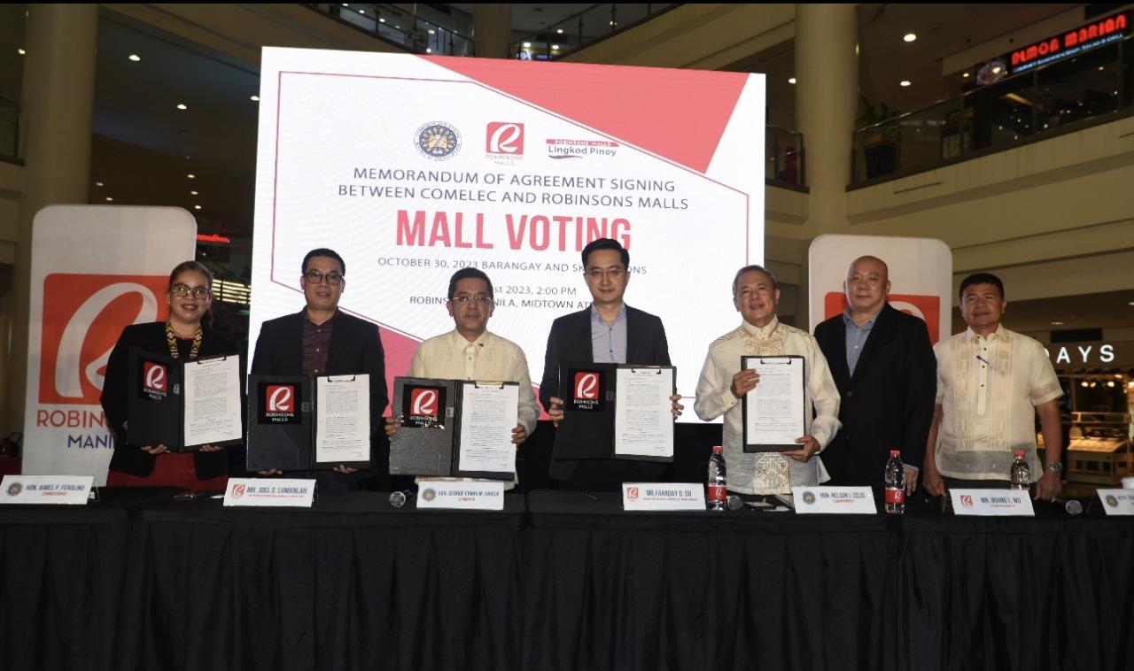 The Commission on Elections (Comelec) partnered with selected Robinsons Malls as a polling venue for the 2023 Barangay and Sangguniang Kabataan Elections (BSKE) on Oct. 30.