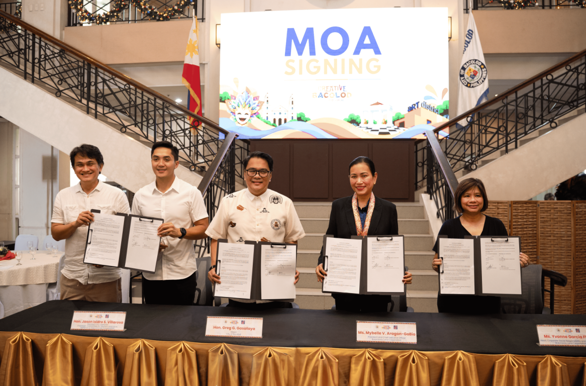 Bacolod City Mayor Greg Gasataya, RLC President and CEO Mybelle V Aragon Gobio