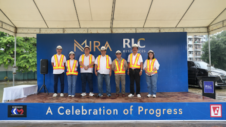 RLC Residences key executives at the topping off ceremony 