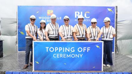 RLC Residences key executives at the topping off ceremony